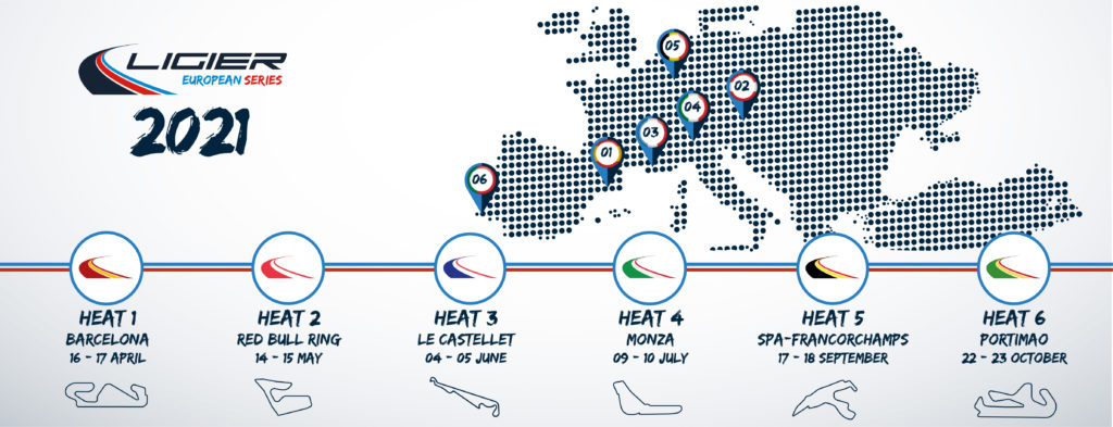 2021 Ligier European Series Updated Calendar